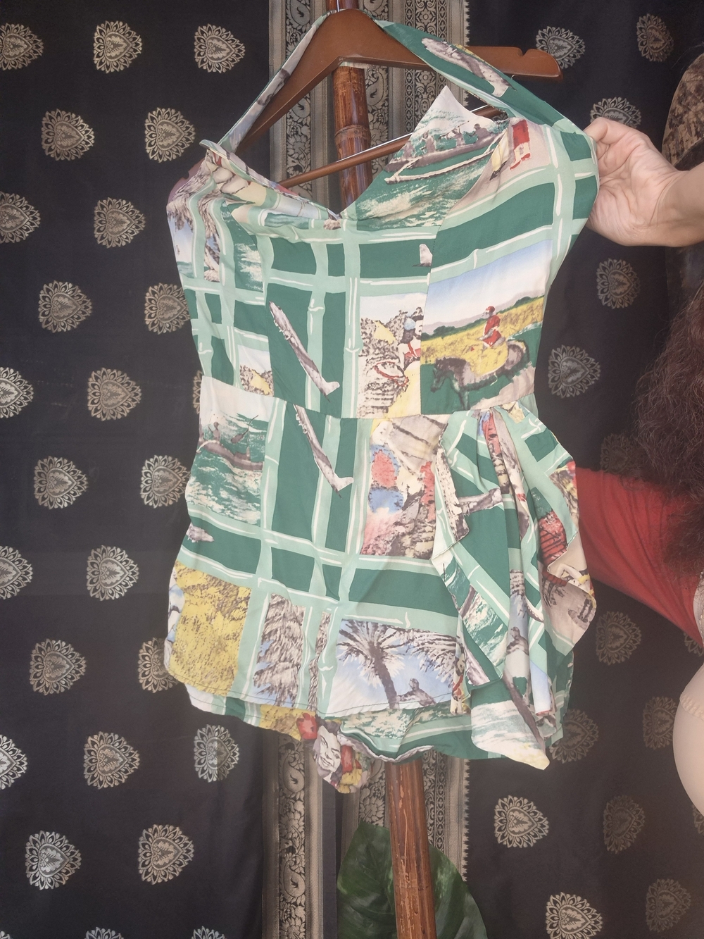 Swankys Repro 40s 50s Style Pinup Romper Playsuit